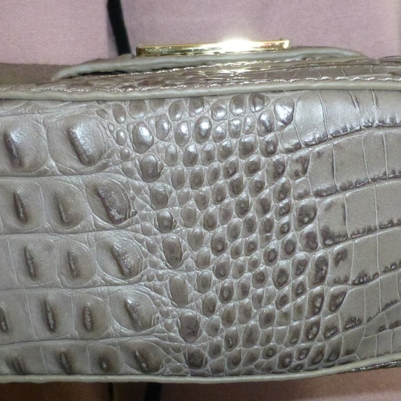 RJ Graziano- Croco Saddlebag- Embossed-Putty-NWT - Picture 6 of 7